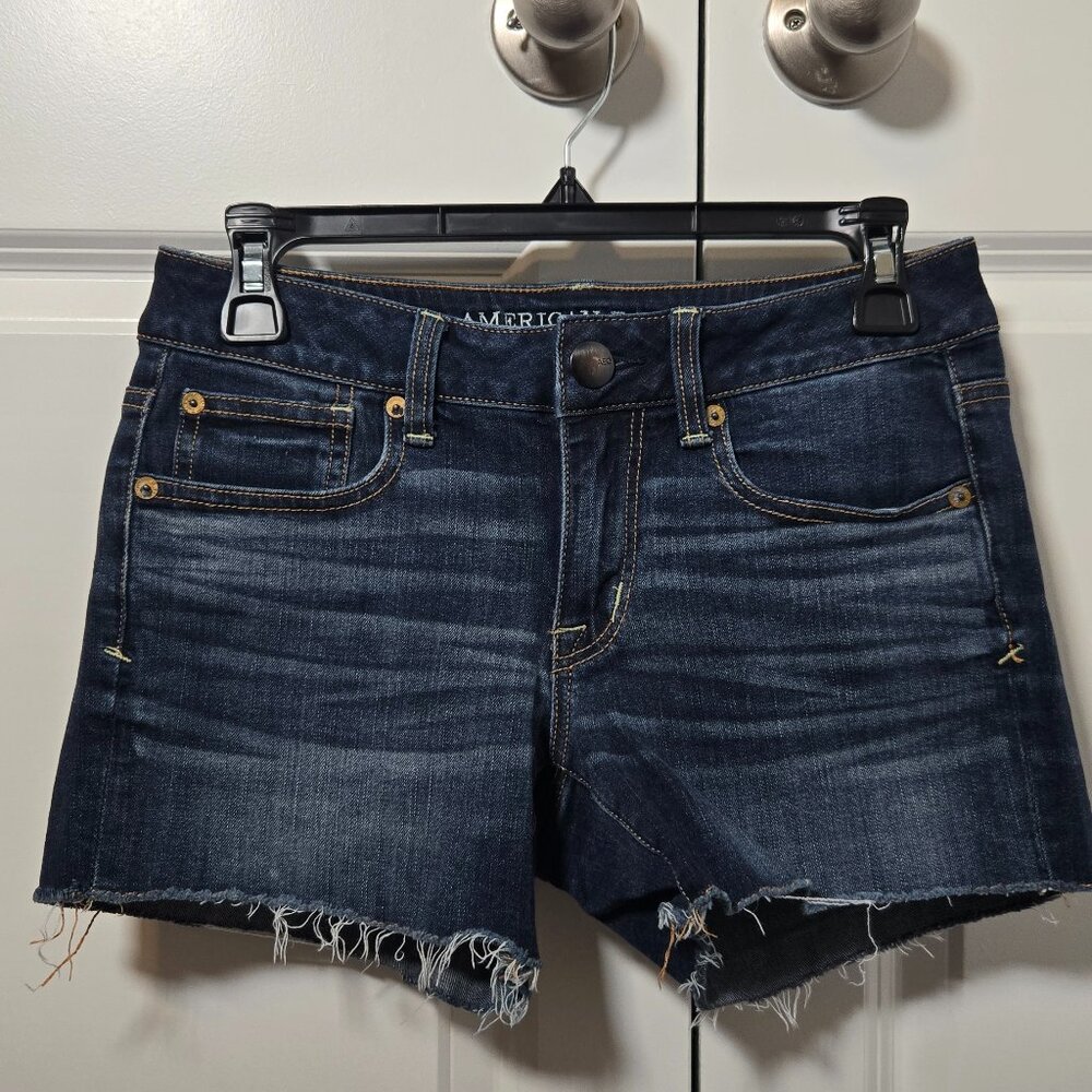 AE Denim Shortie Shorts